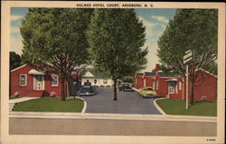 Holmes Hotel Court Asheboro, NC Postcard Postcard