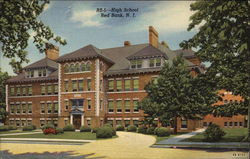 High School Red Bank, NJ Postcard Postcard