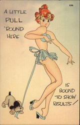 A Little Pull 'Round Here is Bound to Show Results! Postcard