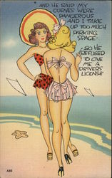 Two Beach Beauties Postcard