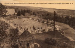 Magnificent Swimming Pool with Sanitary Filtering Plant, Sha-Wan-Ga Lodge Postcard