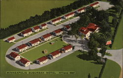 Minneapolis Suburban Motel Postcard