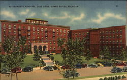 Butterworth Hospital, Lake Drive Grand Rapids, MI Postcard Postcard