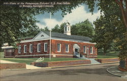 Vista of the Picturesque Colonial U.S. Post Office Postcard