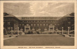 De Pauw University - Rector Hall Greencastle, IN Postcard Postcard