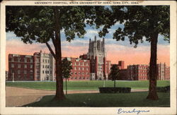 University Hospital, State University of Iowa Postcard