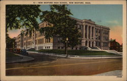 New Bedford High School Postcard