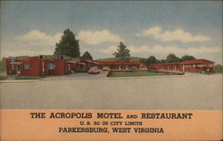 The Acropolis Motel and Restaurant Parkersburg, WV Postcard Postcard