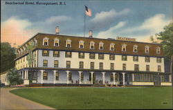 Beachwood Hotel Narragansett, RI Postcard Postcard