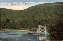 Swimming Beach, at foot of Cheaha Mountain Anniston, AL Postcard Postcard