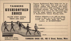 Tanners Kusiontred Shoes Postcard