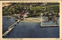 Stone Loading Dock and US Coast Guard Station Marblehead, OH Postcard Postcard