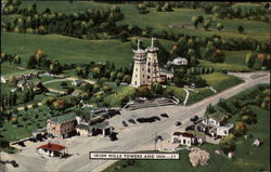 Irish Hills Towers and Inn Postcard