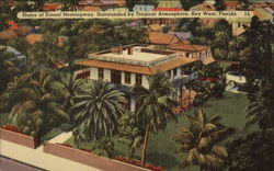 Home of Ernest Hemingway, surrounded by tropical atmosphere Key West, FL Postcard Postcard