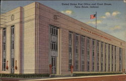 United States Post Office and Court House Terre Haute, IN Postcard Postcard