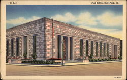 Post Office Oak Park, IL Postcard Postcard