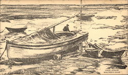 Weir Boat Postcard