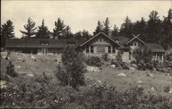 Main Lodge, Bartlett Carry Club Postcard