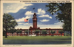 Adminstration Building, U.S. Naval Training Center Postcard