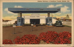 Eastern Entrance of Bankhead Tunnel Mobile, AL Postcard Postcard