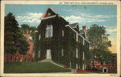 Fine Arts Hall, Ohio University Postcard