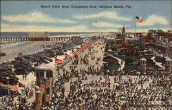 Beach View from Oceanfront Park Postcard