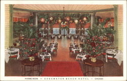 Edgewater Beach Hotel - Marine Room Chicago, IL Postcard Postcard