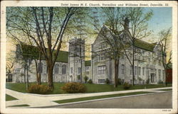 Saint James M.E. Church, Vermilion and Williams Street Postcard