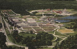 Aerial View of Crossett Postcard