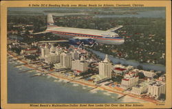 A Delta DC-6 Heading North Postcard