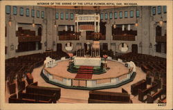 Interior of the Shrine of the Little Flower Postcard