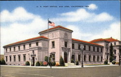 U.S. Post Office in San Jose California Postcard Postcard