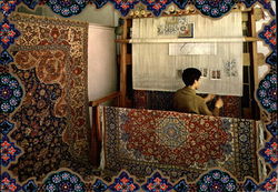 Carpet Weavers Tehran Iran Middle East