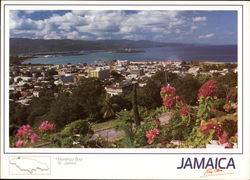 View of Town and Bay Montego Bay Jamaica