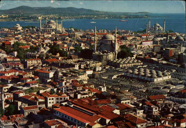 St. Sophia and The Blue Mosque in the Old City Istanbul Turkey