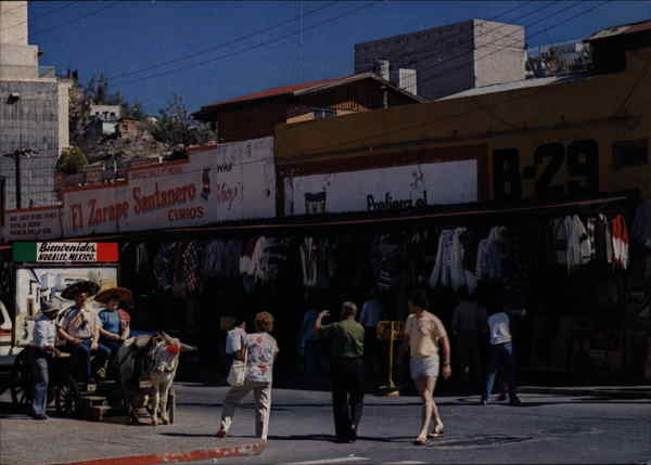 Typical Street Scene Nogales Mexico