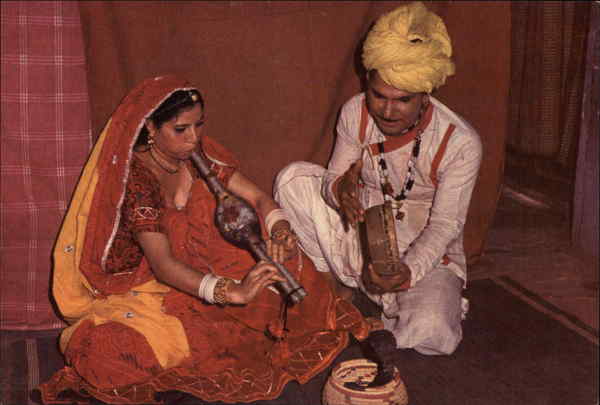 Pair of Indian Snake Charmers