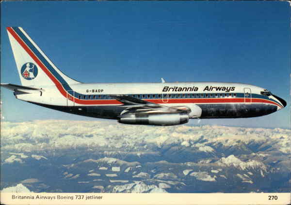Britannia Airways Boeing 737 jetliner Aircraft