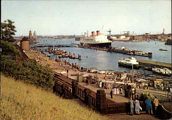 Passenger liner Hanseatic at the Überseebrücke Hamburg Germany