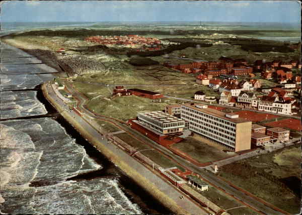 Sanatorium der LVA Westfalen, Fliegeraufnahme Nordseeheilbad Nordeney Germany