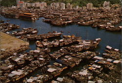 Bird's Eye View of Port Aberdeen Hong Kong China