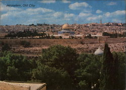 Jerusalem, the Old City seen from Mt. of Olives Postcard