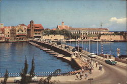 Koningin Emma Schipbrug Curacao, Netherland Antilles Caribbean Islands Postcard Postcard