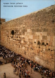 Western Wall - Wailing Wall Postcard