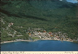 Aerial View of Town Postcard