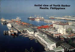 Aerial View of North Harbor Manila, Philippines Southeast Asia Postcard Postcard