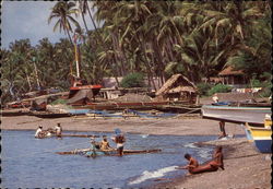 Typical Seashore Iloilo, Philippines Southeast Asia Postcard Postcard
