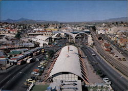 Main Street to the Border Crossing Between Mexico and the United States Postcard