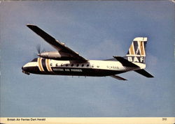 British Air Ferries Dart Herald Postcard