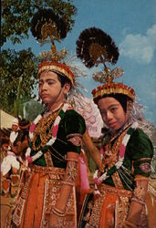 Manipuri Folk Dancers Postcard